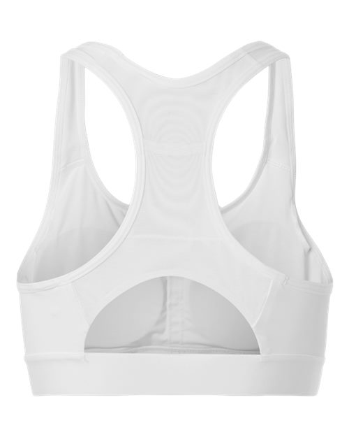 adidas AT750 Women's Techfit Compression Racerback Sports Bra - White - Back