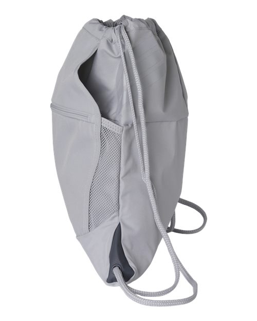 adidas AB605 Stadium Sackpack - Team Light Grey/ White - DirectSide