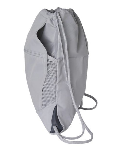adidas AB605 Stadium Sackpack - Team Light Grey/ White - DirectSide