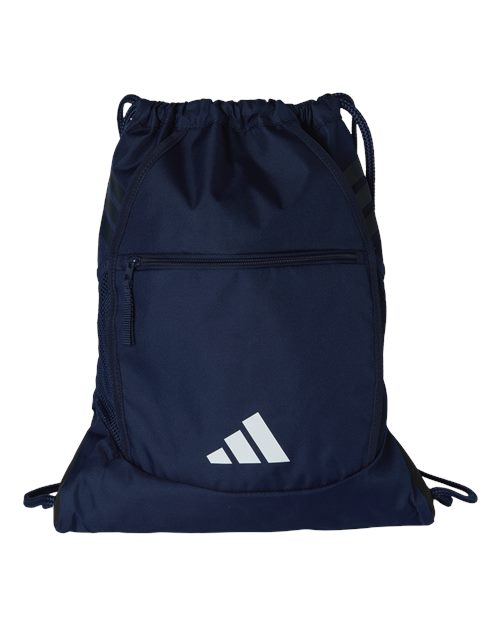 adidas AB605 Stadium Sackpack - Team Navy Blue/ White - Front