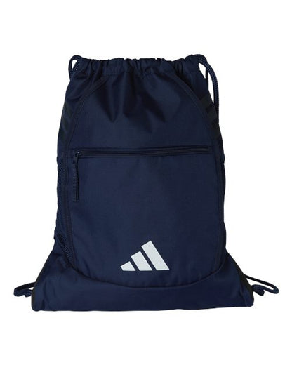 adidas AB605 Stadium Sackpack - Team Navy Blue/ White - Front