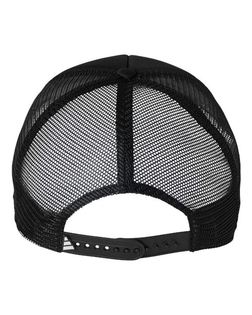 adidas AH608 Fundamental Dispatch Trucker Cap - Black/ White - Back