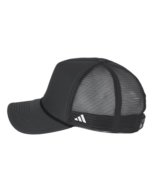 adidas AH608 Fundamental Dispatch Trucker Cap - Team Dark Grey/ Black/ White - DirectSide