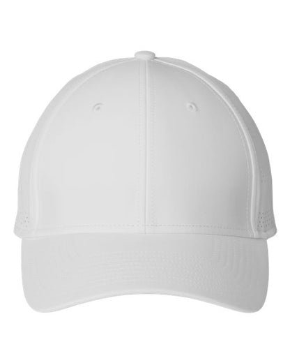 adidas AH609 Fundamental Gameday Stretch Cap - White/ Black - Front