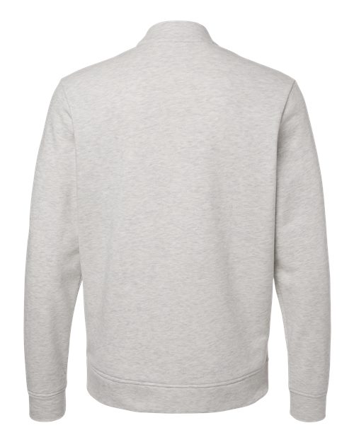 adidas A721 Men's Elevated Fleece Quarter-Zip Pullover - Medium Grey Heather - Back