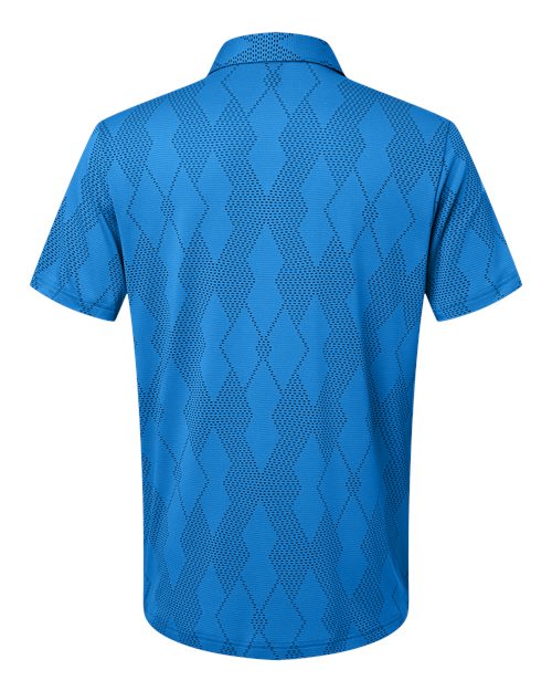 adidas A2008 Men's Ultimate365 Textured Polo - Lucid Ray Blue - Back