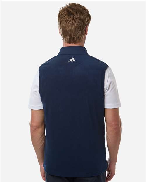 adidas A729 Men's Cozy Vest - Collegiate Navy - OnModelBack