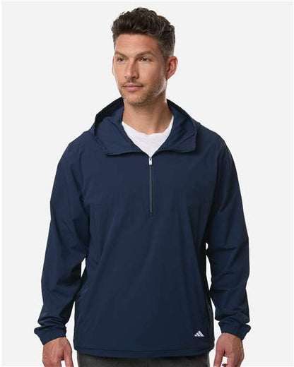 adidas A2030 Men's Ultimate365 Course Control Anorak Jacket - Collegiate Navy - OnModelFront