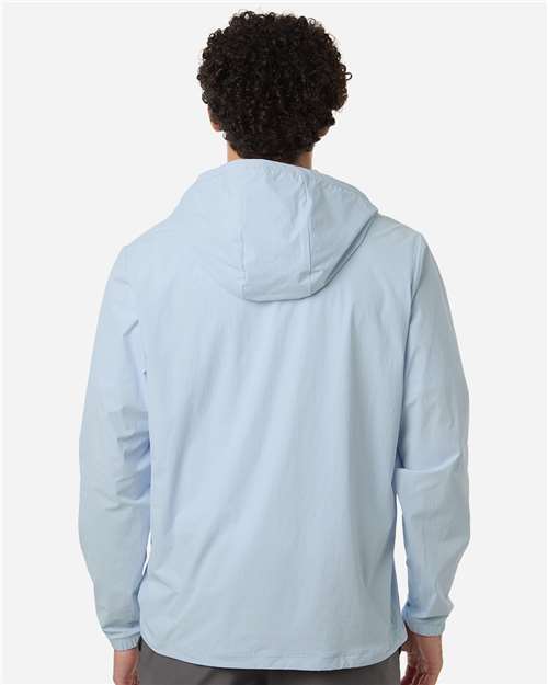 adidas A2030 Men's Ultimate365 Course Control Anorak Jacket - Crystal Sky - OnModelBack