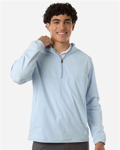 adidas A2030 Men's Ultimate365 Course Control Anorak Jacket - Crystal Sky - OnModelFront