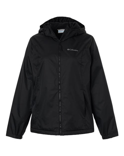 Columbia 217129 Women's Scattered Showers™ Fleece Lined Jacket - Black - Front
