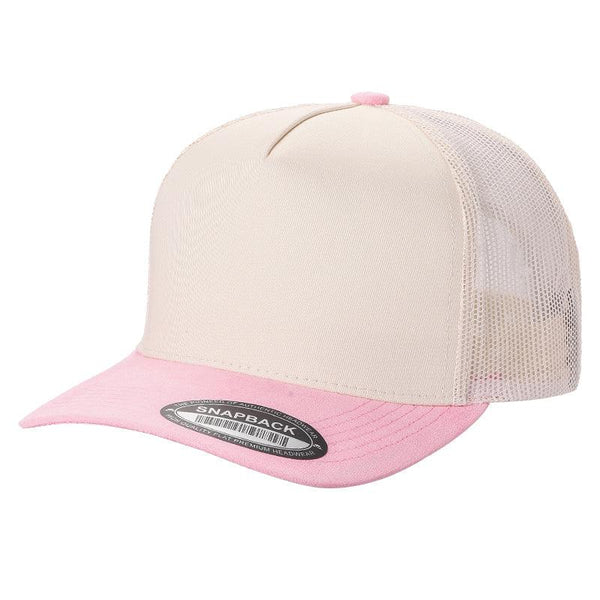 TCMS - TC MESH BACK & SUEDE BILLS - TAN/D.PINK