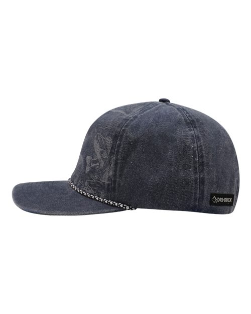 DRI DUCK 3334 Walleye Nature Scene Cap - Deep Blue - DirectSide