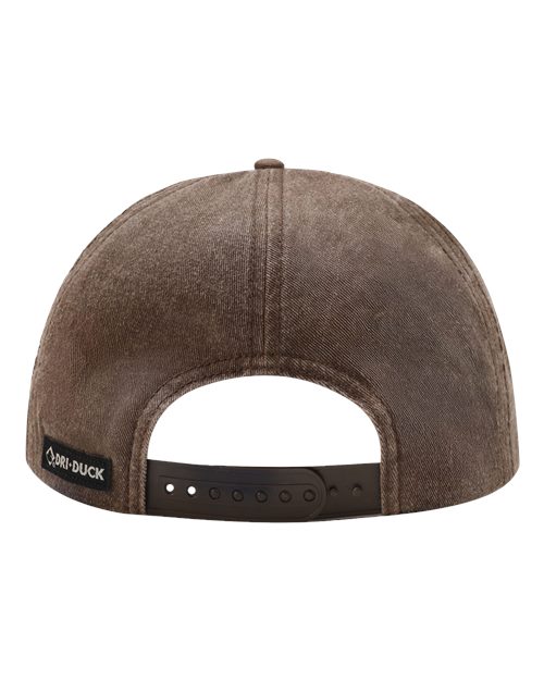 DRI DUCK 3336 Lab Nature Scene Cap - Dark Brown - Back