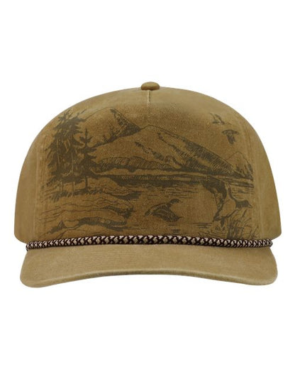 DRI DUCK 3337 Mallard Nature Scene Cap - Wheat - Front