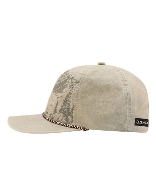 DRI DUCK 3338 Elk Nature Scene Cap - Stone - DirectSide