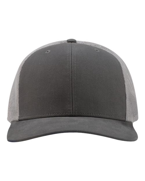DRI DUCK 3340 Heritage Pro Trucker Cap - Charcoal/ Fog - Front