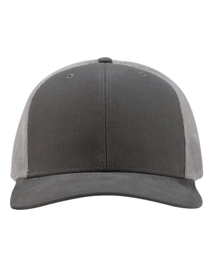 DRI DUCK 3340 Heritage Pro Trucker Cap - Charcoal/ Fog - Front