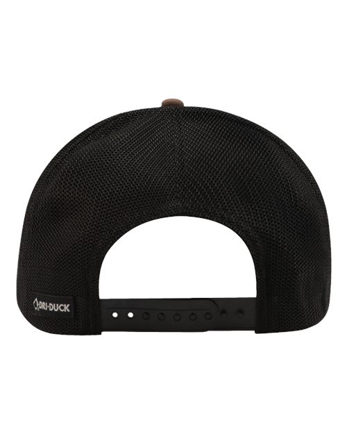 DRI DUCK 3340 Heritage Pro Trucker Cap - Field Khaki/ Black - Back