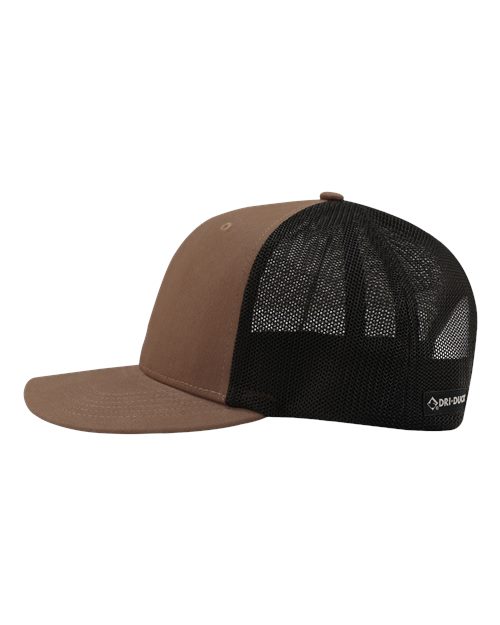 DRI DUCK 3340 Heritage Pro Trucker Cap - Field Khaki/ Black - DirectSide