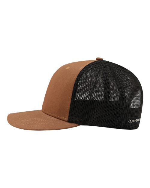 DRI DUCK 3340 Heritage Pro Trucker Cap - Saddle/ Black - DirectSide