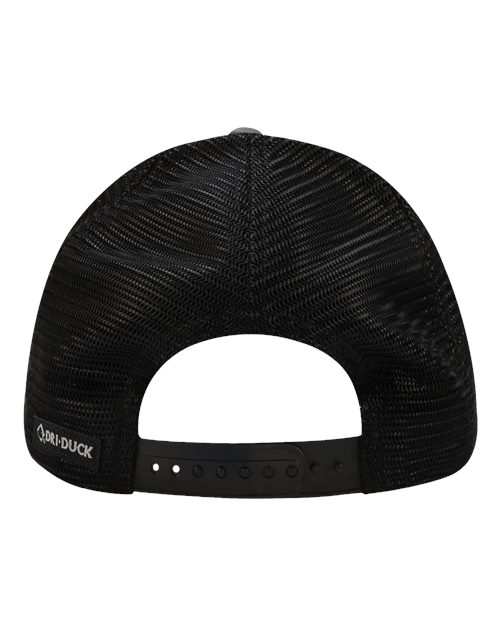 DRI DUCK 3341 Buckridge Trucker Cap - Black - Back