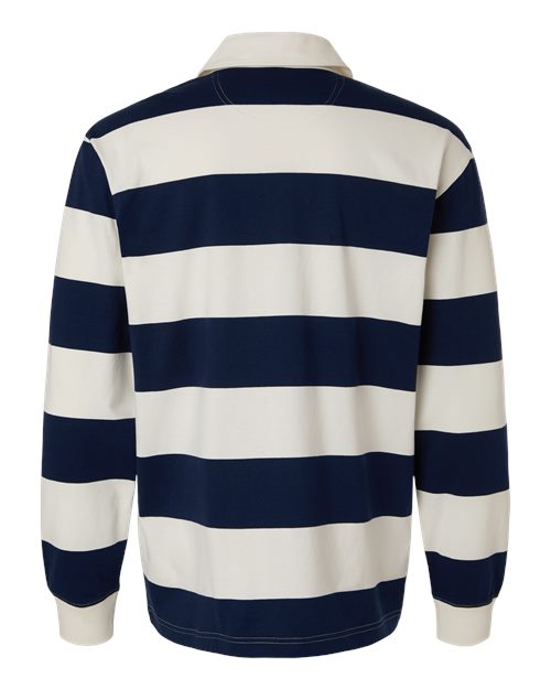 Champion CHR001 Unisex Rugby Polo - Athletic Navy/ Cream - Back