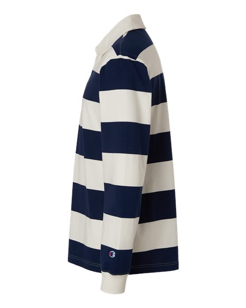 Champion CHR001 Unisex Rugby Polo - Athletic Navy/ Cream - DirectSide
