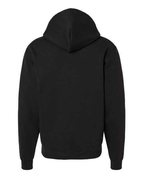 Champion S7CB0 Unisex Powerblend® Contrast Color Hooded Sweatshirt - Black/ Scarlet - Back