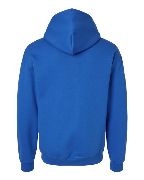 Champion S7CB0 Unisex Powerblend® Contrast Color Hooded Sweatshirt - Royal Blue/ Light Steel - Back