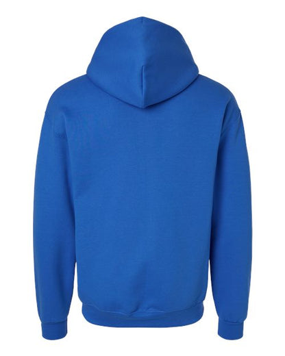 Champion S7CB0 Unisex Powerblend® Contrast Color Hooded Sweatshirt - Royal Blue/ Light Steel - Back