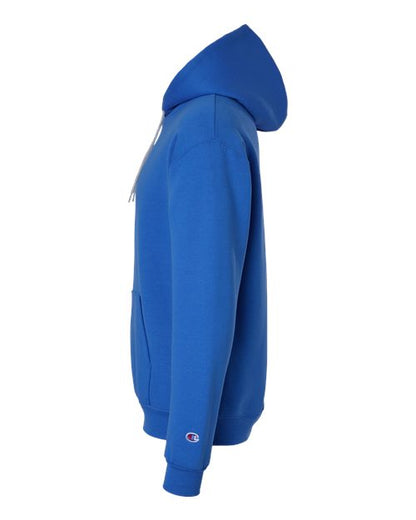 Champion S7CB0 Unisex Powerblend® Contrast Color Hooded Sweatshirt - Royal Blue/ Light Steel - DirectSide