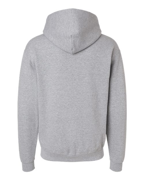 Champion S7CB0 Unisex Powerblend® Contrast Color Hooded Sweatshirt - Light Steel/ White - Back
