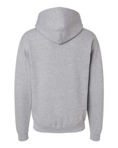Champion S7CB0 Unisex Powerblend® Contrast Color Hooded Sweatshirt - Light Steel/ White - Back