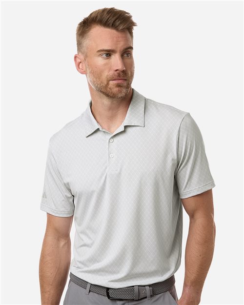 adidas A716 Men's 4-Way Stretch Printed Polo - style view