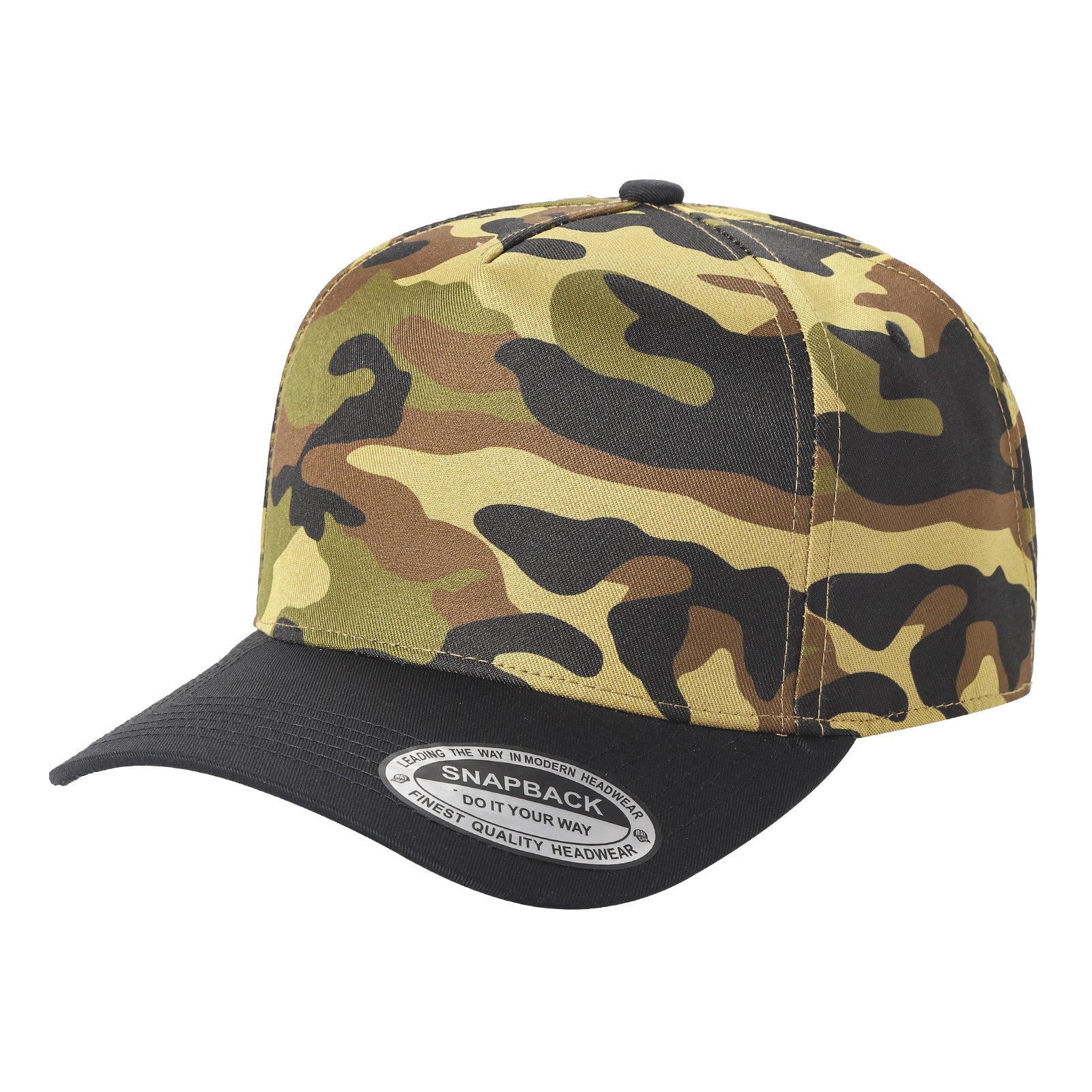 WAYCAP TC 5-Panel Snapback Hat TAN/BLK