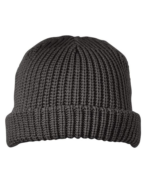 Big Accessories BA698 Dock Cuffed Beanie - style view