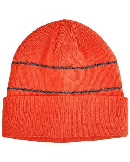 Big Accessories BA535 Reflective Cuffed Beanie - style view
