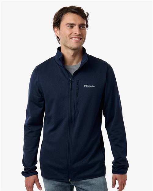 Columbia 213684 Men's Essential Hike™ Grid Fleece Full-Zip - style view