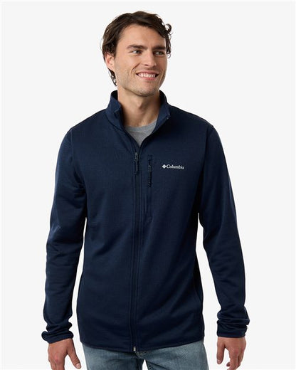 Columbia 213684 Men's Essential Hike™ Grid Fleece Full-Zip - style view
