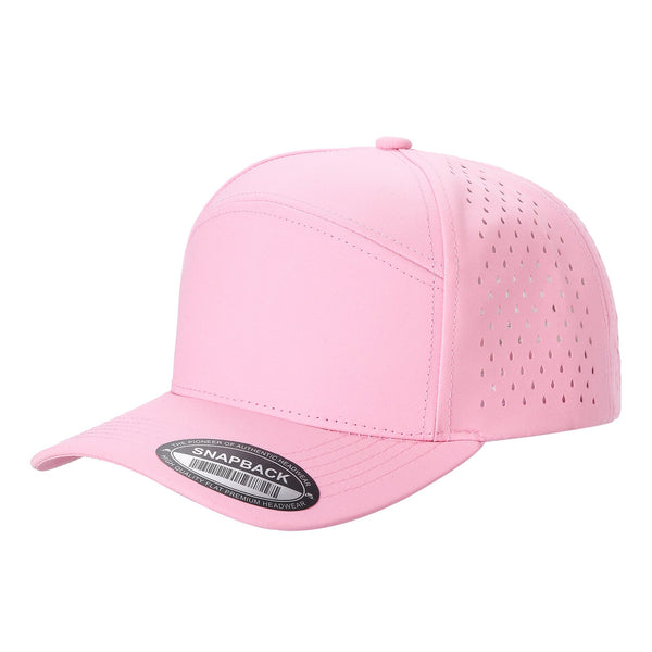 Premium 6WP - 6 Panel Laser Vented Hat - Pink
