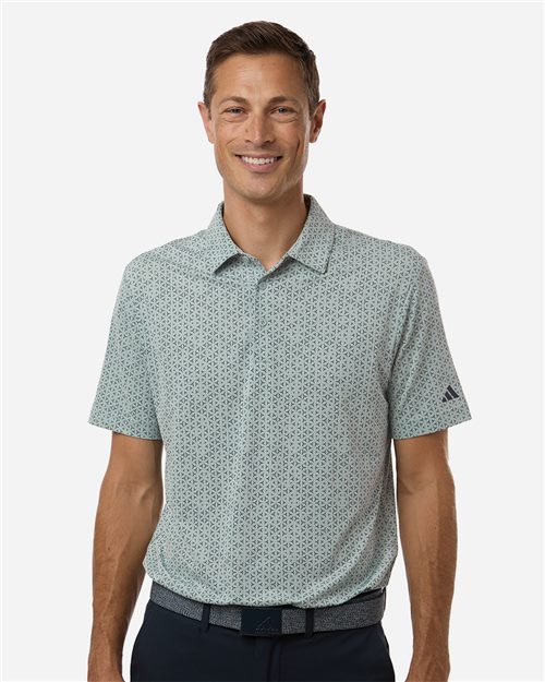 adidas A2023 Men's Ultimate365 Mesh Tango Print Climacool Polo - style view