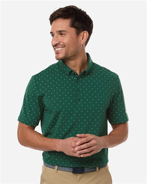 adidas A2028 Men's Ultimate365 Micro Print Polo - style view