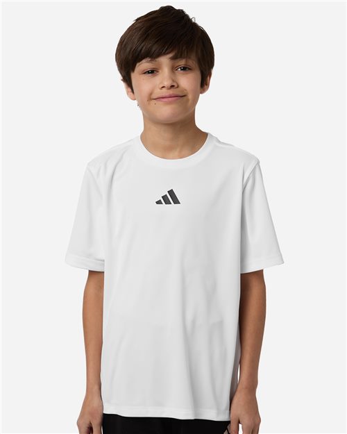 adidas AT103 Youth Pregame T-Shirt - style view