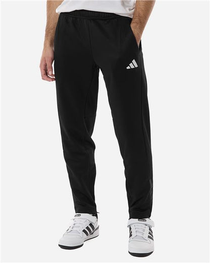 adidas AT218 Men's Game & Go Fleece 3-Bar Sweatpants - style view