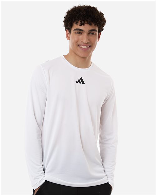 adidas AT104 Men's Pregame Long Sleeve T-Shirt - style view