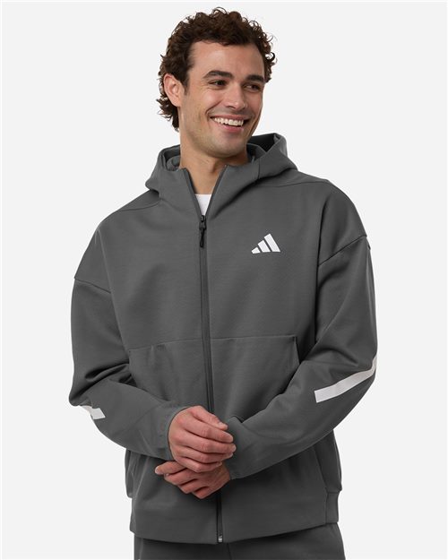 adidas AT220 Men's Z.N.E Full-Zip Hooded Sweatshirt - style view