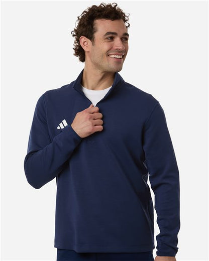 adidas AT400 Men's 3-Stripes Quarter-Zip Pullover - style view