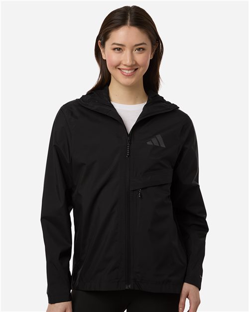 adidas AT603 Women's TERREX MULTI 2 Layer Climaproof Rain Jacket - style view