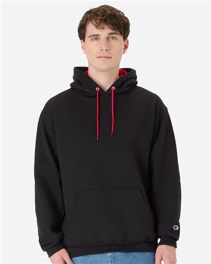 Champion S7CB0 Unisex Powerblend® Contrast Color Hooded Sweatshirt - style view